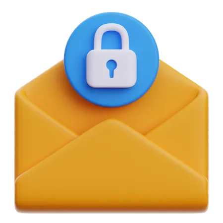 Email Locked  3D Icon