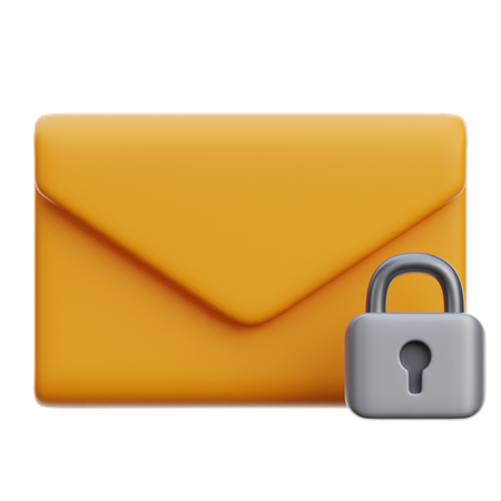 Email Locked  3D Icon