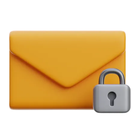 Email Locked  3D Icon