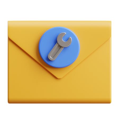 Email Maintenance  3D Icon