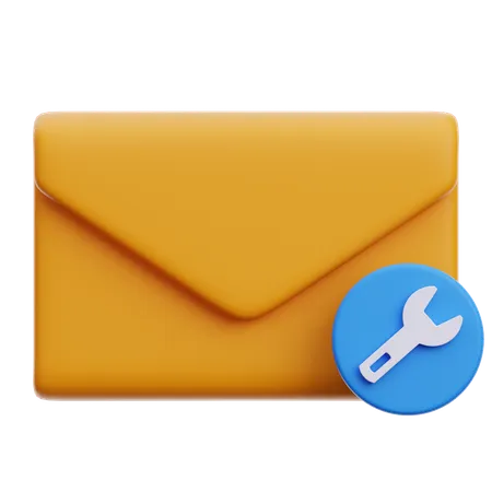 Email Maintenance  3D Icon