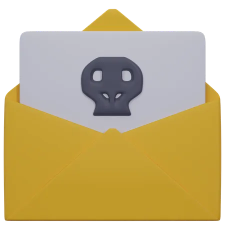 Malware de e-mail  3D Icon