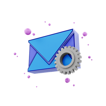 Email Management 3D Illustration