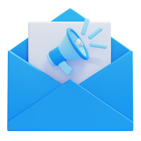 Marketing de email  3D Icon