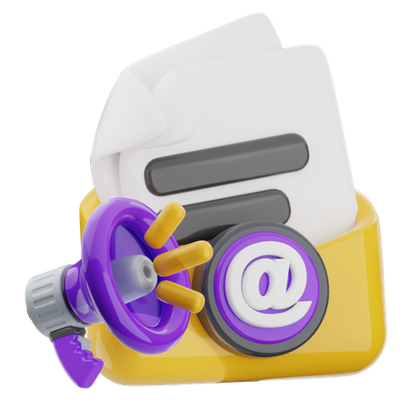 Publicité par e-mail  3D Icon