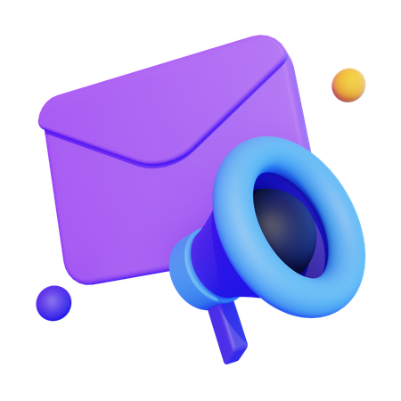 メールマーケティング  3D Icon