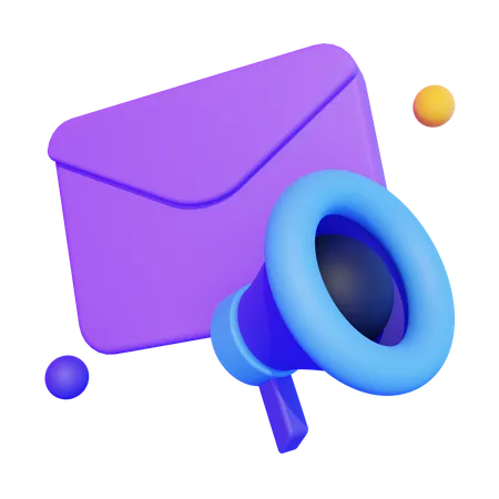 メールマーケティング  3D Icon