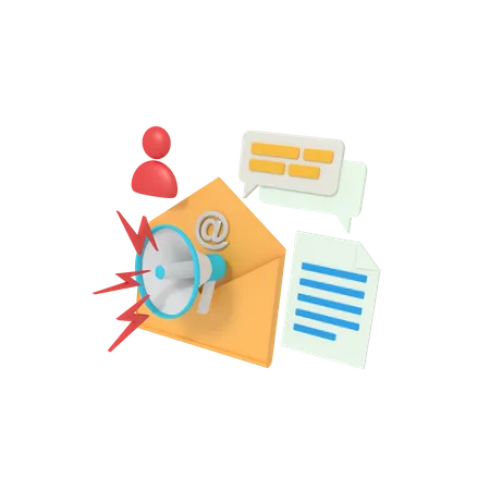 Email Marketing  3D Icon