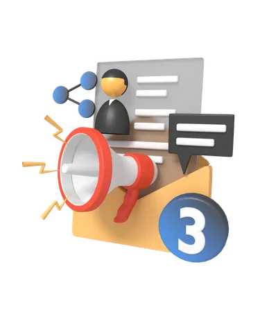 Email Marketing  3D Icon