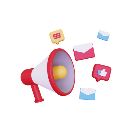 Email Marketing  3D Illustration