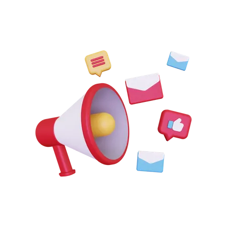 Email Marketing  3D Illustration