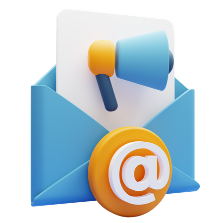 Email Marketing 3D Illustration