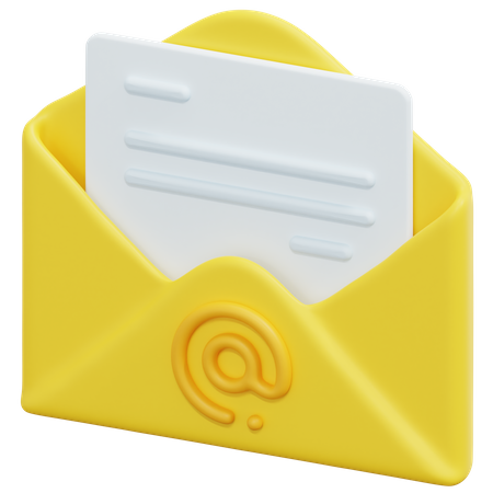 Marketing de email  3D Icon
