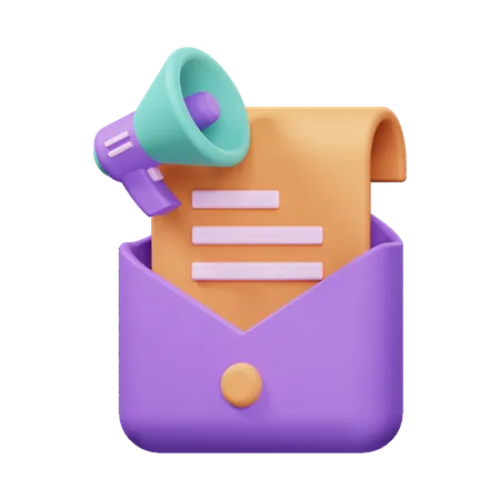 Email Marketing 3 D Icon Design 3D Icon