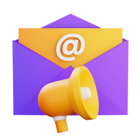 Publicité par e-mail  3D Icon