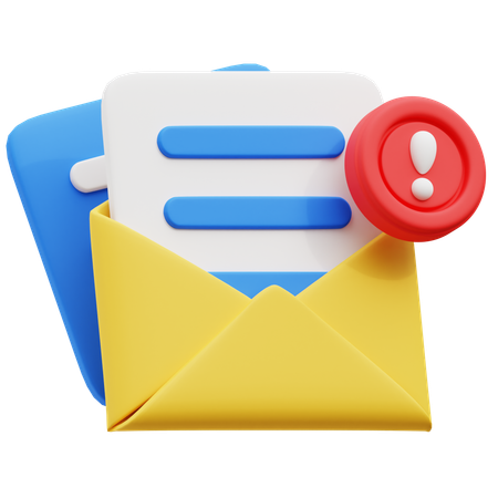 Email Marketing Notification  3D Icon