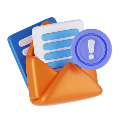 Email Marketing Notification  3D Icon