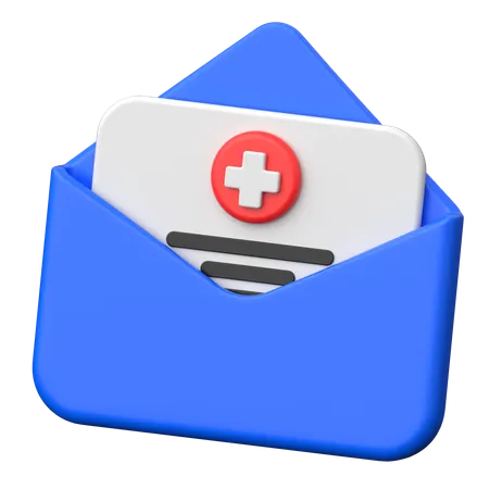 Email médical  3D Icon