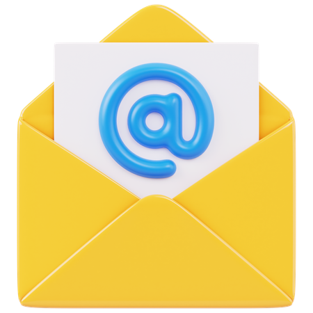 Email Mention  3D Icon