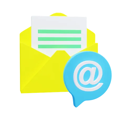 Email Message  3D Icon