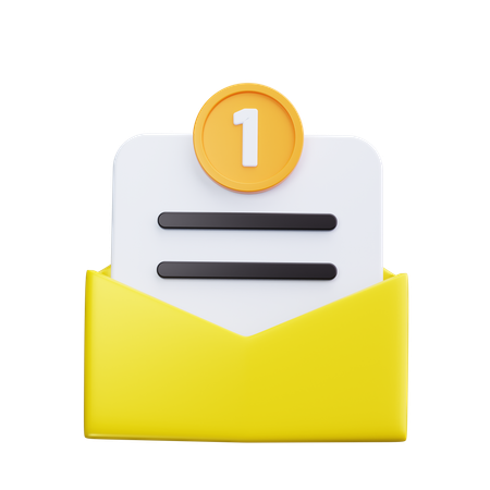 Email Notification  3D Icon