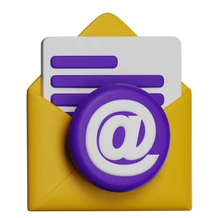 Email Notification  3D Icon