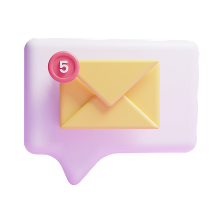 Email Notification  3D Icon