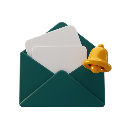 Email Notification  3D Illustration