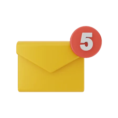 Email Notification  3D Illustration