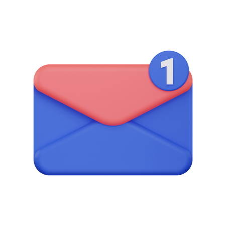 Email Notification  3D Illustration