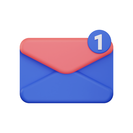 Email Notification 3D Illustration