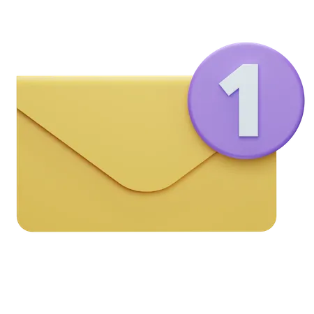 Email Notification 3D Icon