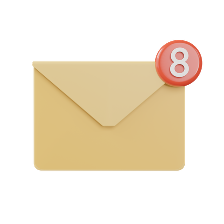 Email Notification 3D Icon