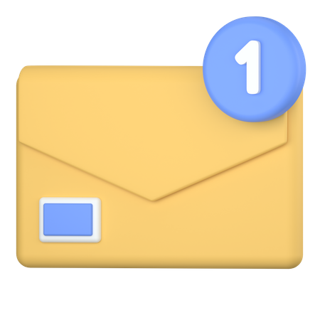 Email notification  3D Icon