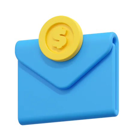 Pagamento por e-mail  3D Icon