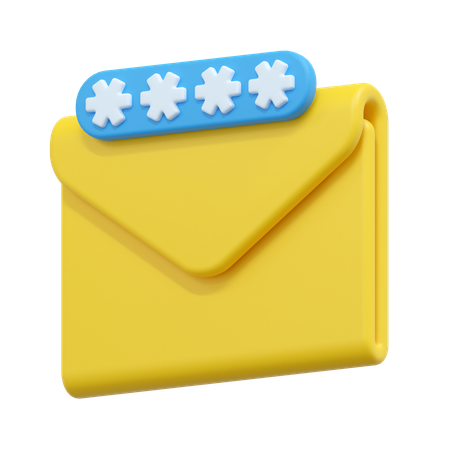 Email password  3D Icon