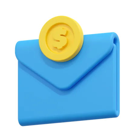 Email Payment Illustration 3D Icon