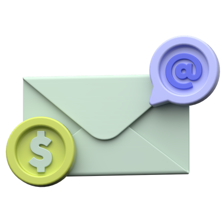 Email Payment  3D Icon