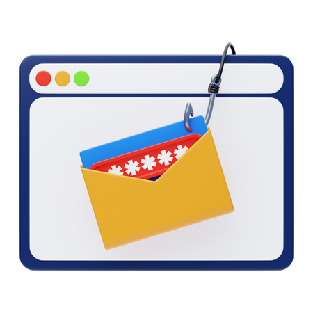 Email Phishing  3D Icon