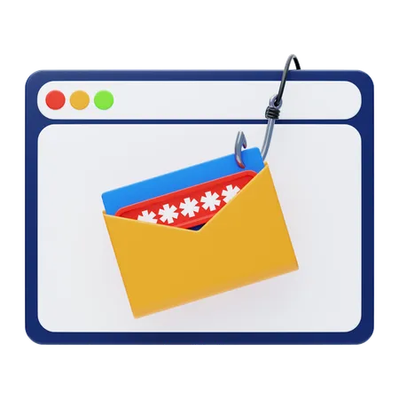 Email Phishing  3D Icon
