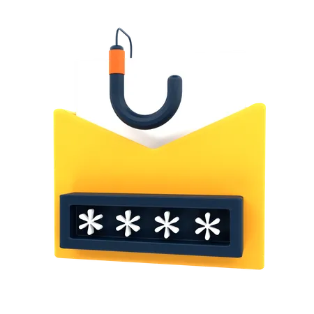 Email Phishing  3D Icon