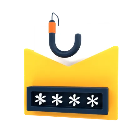 Email Phishing 3D Icon