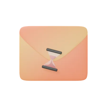 The Message Is In The Sending Process 3D Icon