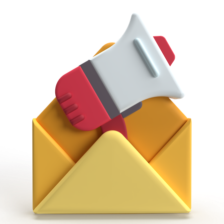 Promoção por e-mail  3D Icon