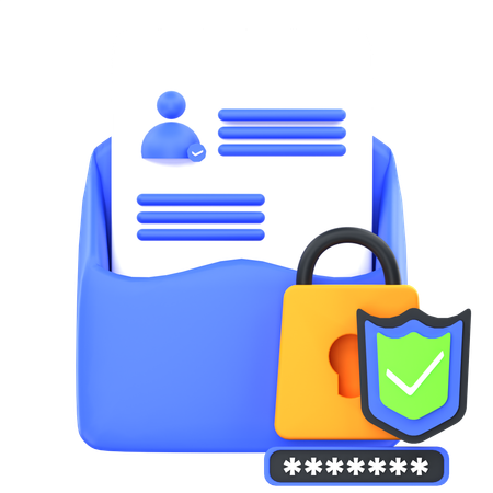 Email Protection  3D Icon