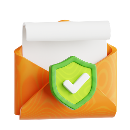 Email Protection  3D Icon