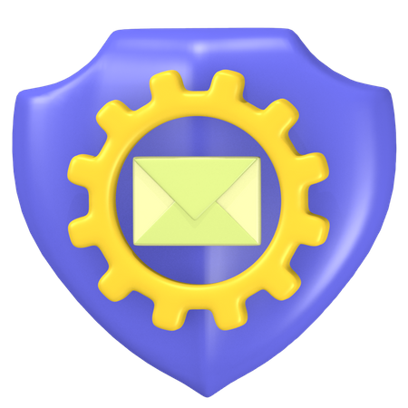 Email Protection  3D Icon