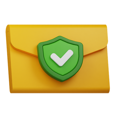 Email Protection  3D Icon