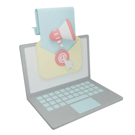 Publicidade por e-mail  3D Icon