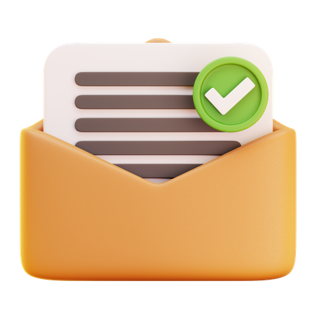 Email received  3D Icon